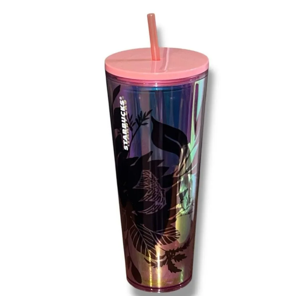 Starbucks 2022 Cactus Flower Tumbler – 24 oz – Pink Iridescent – Limited Edition